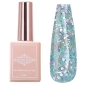 Preview: UV Gel - 5416 -  Night Glow Confetti Gel - Funky Sea